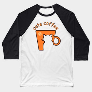 cats coffee Baseball T-Shirt